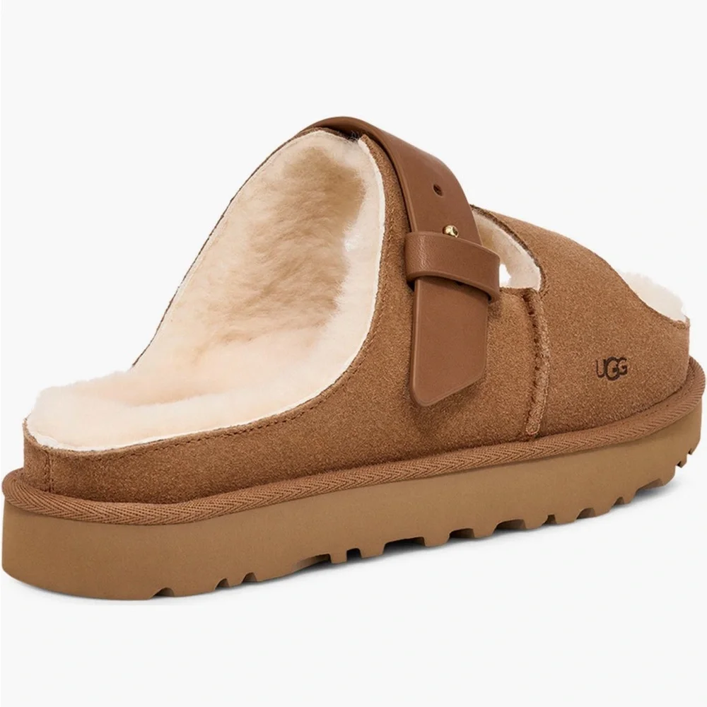 UGG GREENPORT GENUINE SHEARLING SLIDE SANDLE SIZE 7 NEW IN BOX - Picture 3 of 7